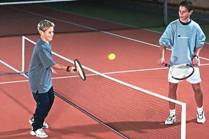 Pfostengarnitur für Kindertennis