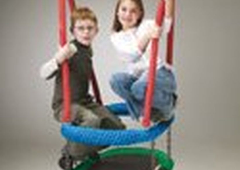 Oval rope-ring swing