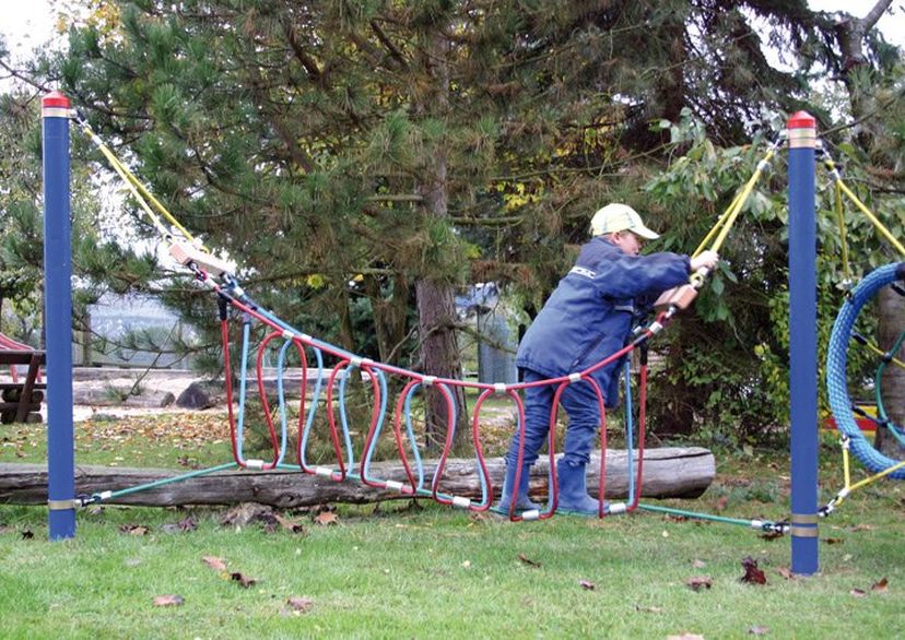 Kletterspiel Schlaufenbrücke, für Robinie-Pfosten