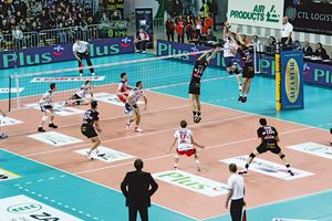 Volleyball-Turniernetz aus Polypropylen