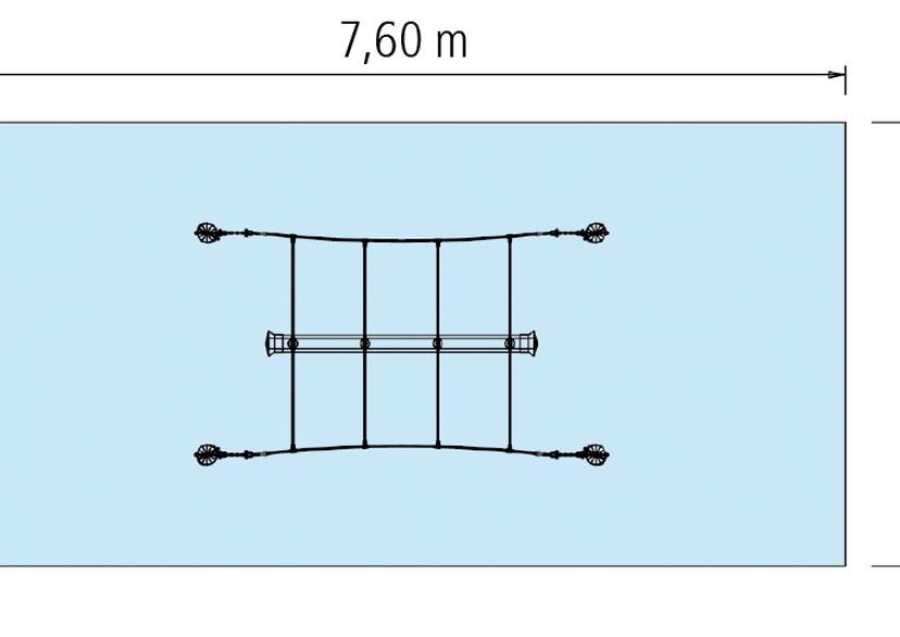 Super-Tampen-Swinger Mini, Standpfosten aus Douglasie