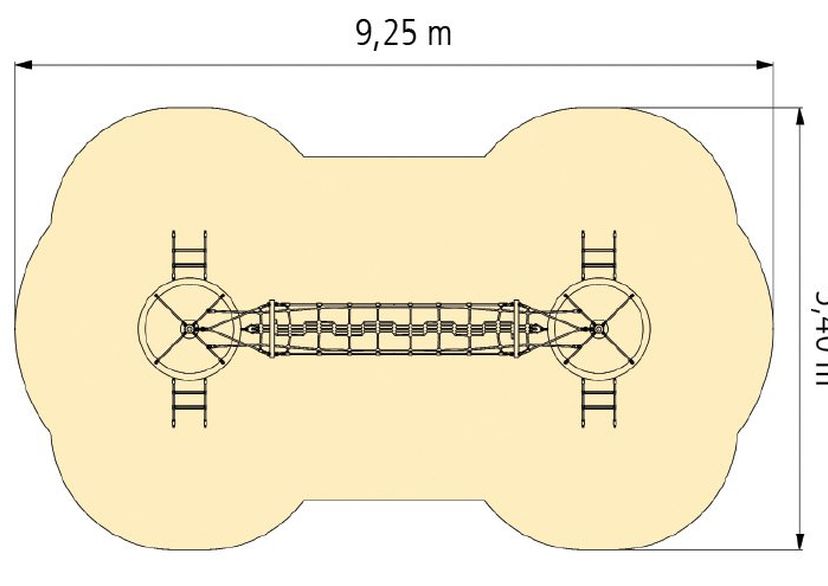 Vogelnestturm-Kombi Bogenbrücke