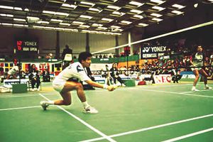 Badminton-Netzgarnitur aus Poylpropylen hochfest