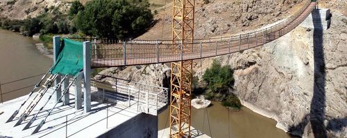 Verbindung Brücke Sicherung Seil