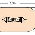 Kletterspiel Schlaufenbrücke, für Robinie-Pfosten