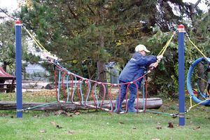 Kletterspiel Schlaufenbrücke, für Robinie-Pfosten