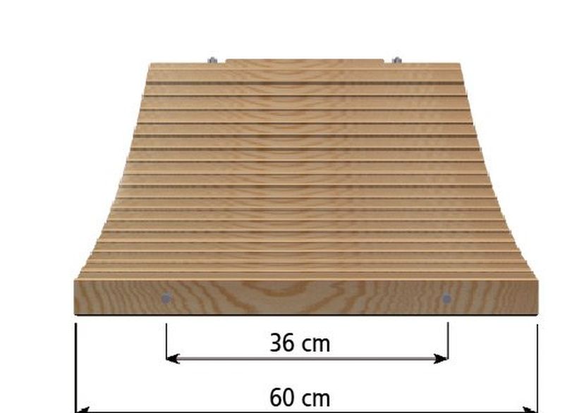 Holzlaufsteg per lfd.m., Nutzbreite 50 cm