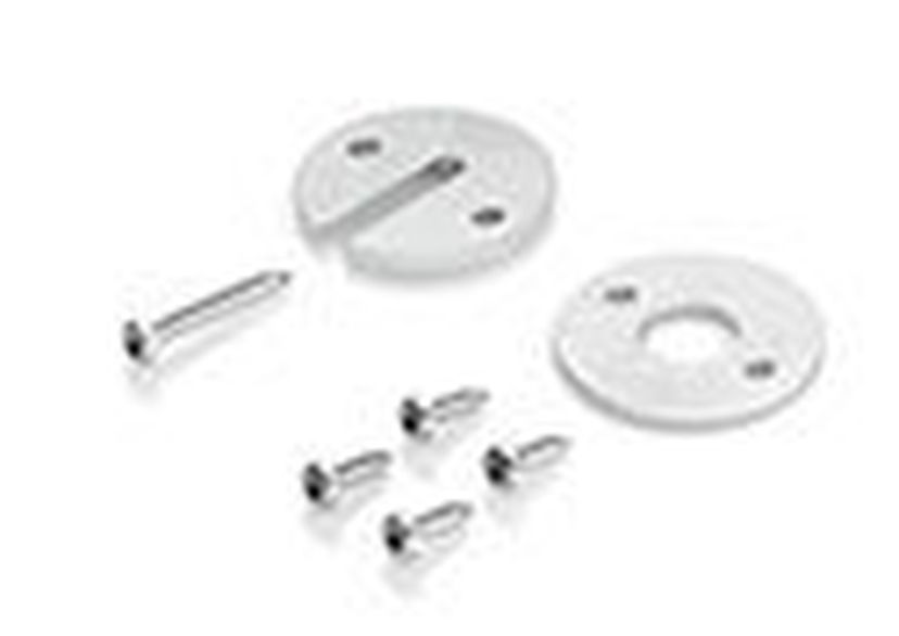 Stainless steel plates, incl. screws 