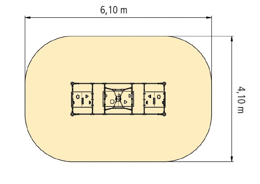 Abenteuerbrücke „Kletterwand“ 