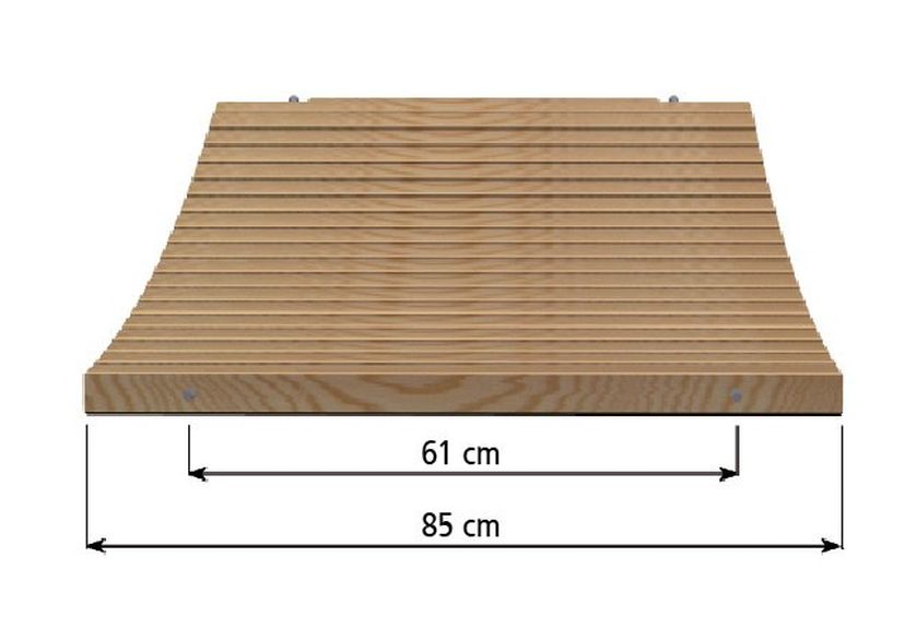 Holzlaufsteg per lfd.m., Nutzbreite 75 cm