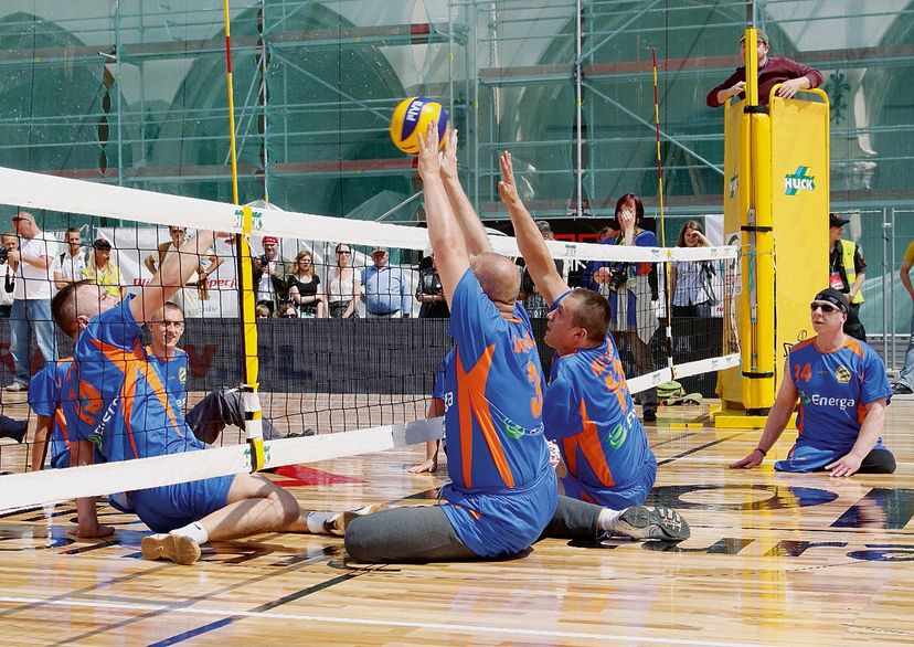 Sitz-Volleyballnetz knotenlos