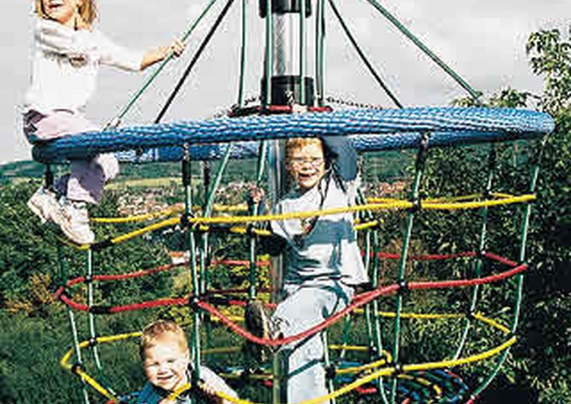 Seilspielgerät Bienenkorb-Karussell