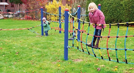 Kletternetz, für Robinie-Pfosten