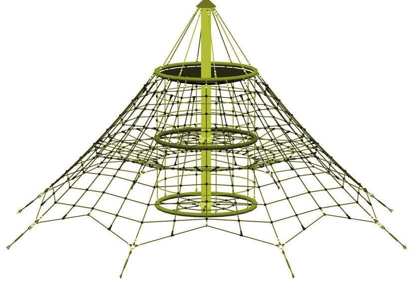 Seilnetz-Pyramide Dino 2