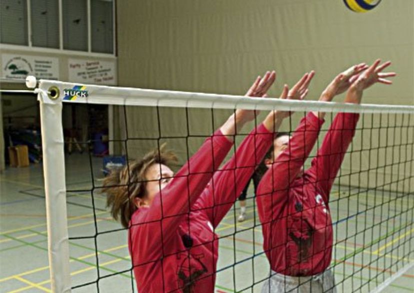 Volleyball-Trainingsnetz "Exklusiv" aus Polypropylen hochfest ringsum eingefasst