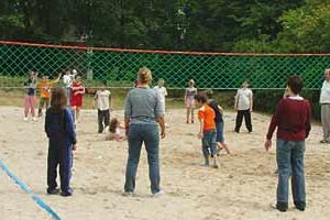 Volleyballnetz aus Herkules in Grün