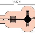 Adlerhorst® „Lotteschule“, Standpfosten aus Douglasie/Eiche