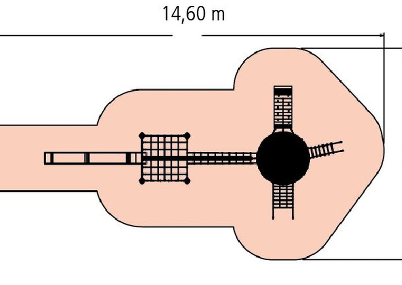 Adlerhorst® „Lotteschule“, Standpfosten aus Douglasie/Eiche