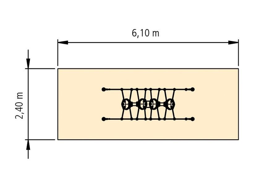 Kleinkind-Partnerswinger, 4 Sitzer 