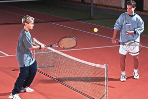 Pfostengarnitur für Kindertennis