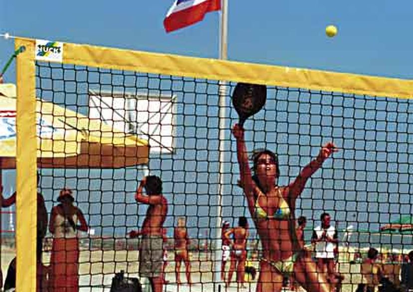 Beach-Tennis Turniernetz aus Polypropylen