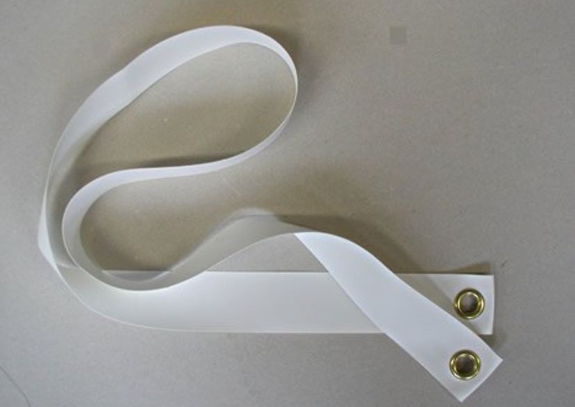 Regulierband aus weißem kunststoffbeschichtetem Nylongewebe