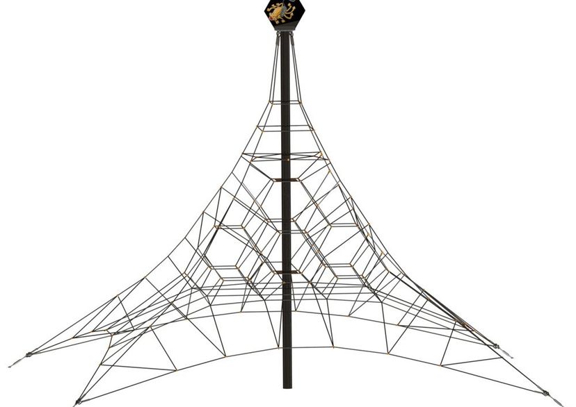 Seilpyramide SPIDER 6 mit 4 Abspannungen